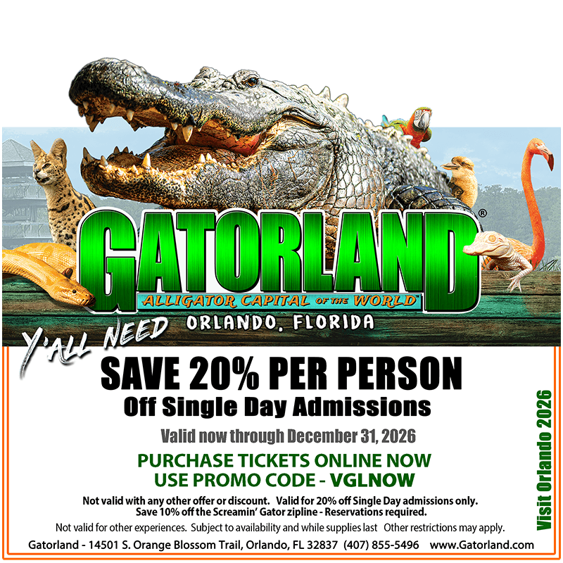 Save 20% off with Visit Orlando