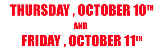 October 10 and October 11